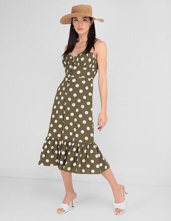 Liverpool Vestido midi casual map para mujer oferta