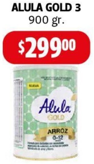 Farmacias Guadalajara ALULA GOLD 3 900 gr. oferta