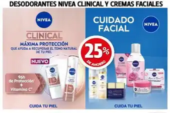 Farmacias Guadalajara DESODORANTES NIVEA CLINICAL Y CREMAS FACIALES oferta