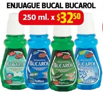 Farmacias Guadalajara ENJUAGUE BUCAL BUCAROL 250 ml. oferta