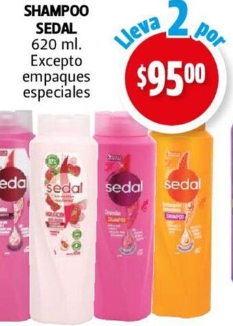 Farmacias Guadalajara SHAMPOO SEDAL 620ml oferta