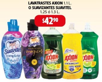 Farmacias Guadalajara LAVATRASTES AXION 1.1 L. O SUAVIZANTES SUAVITEL 1.25 ó 1.3 L. oferta