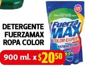 Farmacias Guadalajara DETERGENTE FUERZAMAX MAX ROPA COLOR 900ml oferta