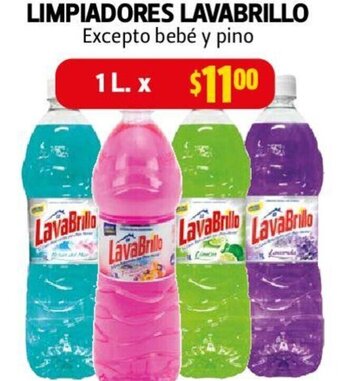 Farmacias Guadalajara LIMPIADORES LAVABRILLO Excepto bebé y pino 1L oferta