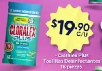 Farmacias Guadalajara Cloralex Plus Toallitas Desinfectantes 16 piezas. oferta