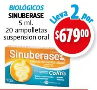 Farmacias Guadalajara BIOLÓGICOS SINUBERASE 5 ml. oferta