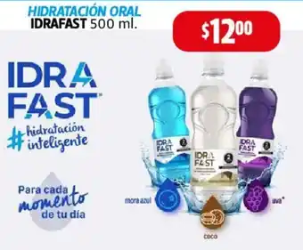Farmacias Guadalajara HIDRATACIÓN ORAL IDRAFAST 500 ml. oferta