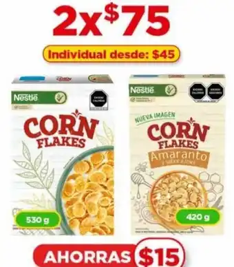 Bodega Aurrerá Nestle CORN FLAKES 530g/420g oferta