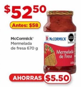 Bodega Aurrerá MCCORMICK Mermelada de fresa 670 g oferta