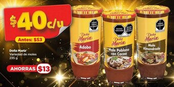 Doña María Variedad de moles 235 g