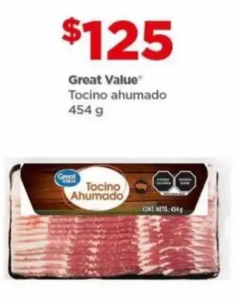 Bodega Aurrerá Great Value Tocino ahumado 454 g oferta