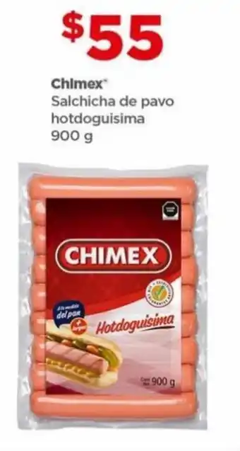 Bodega Aurrerá Chlmex Salchicha de pavo hotdoguisima 900g oferta