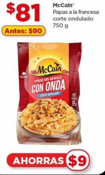 Bodega Aurrerá McCain Papas a la francesa corte ondulado 750 g oferta