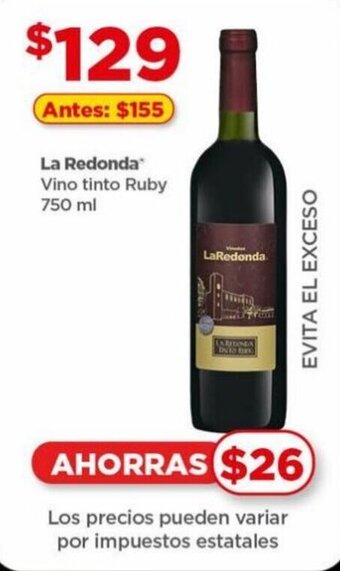 La Redonda Vino tinto Ruby 750 ml