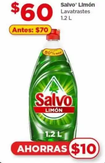 Bodega Aurrerá Salvo® Limón Lavatrastes 1.2 L oferta