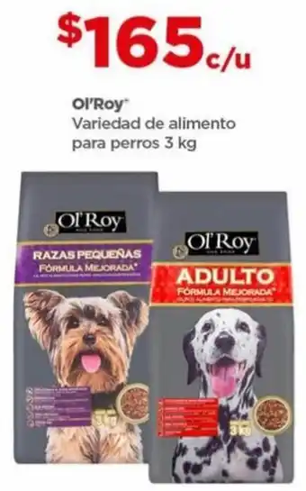 Bodega Aurrerá ol'Roy Variedad de alimento para perros 3 kg oferta