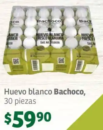 Soriana Híper Huevo blanco Bachoco, 30 piezas oferta