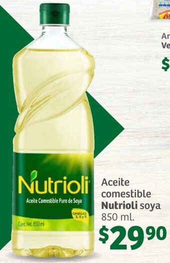 Soriana Híper Aceite comestible Nutrioli soya 850ml oferta