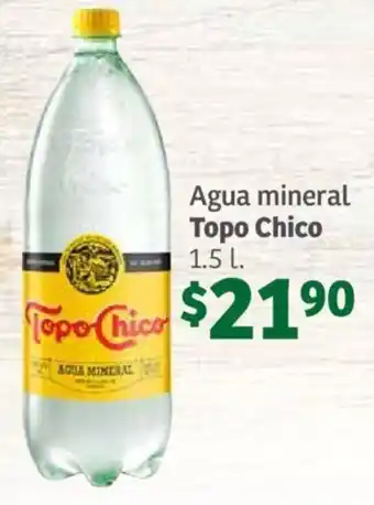 Soriana Híper Agua mineral Topo Chico 1.5 L. oferta