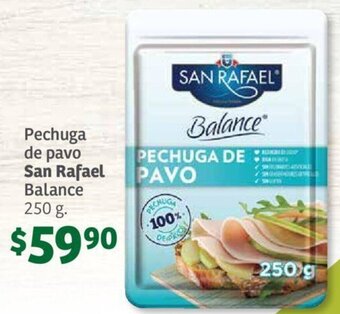 Soriana Híper Pechuga de pavo San Rafael Balance 250 g. oferta