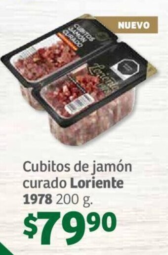 Soriana Híper Cubitos de jamón curado Loriente 1978 200 g. oferta
