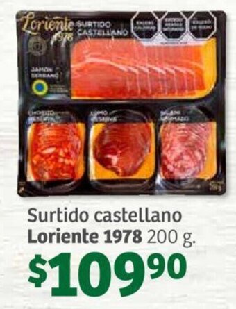 Soriana Híper Surtido castellano Loriente 1978 200 g. oferta