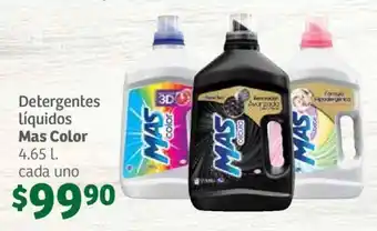 Soriana Híper Detergentes Líquidos Mas Color 4.65 L. oferta