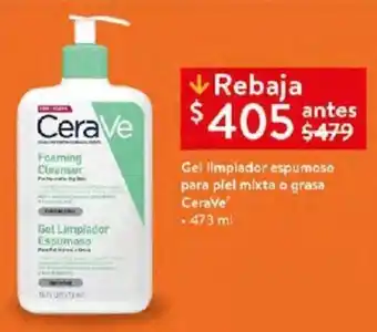 Gel Ilmplador espumoso para piel mixta o grasa CeraVe 473ml