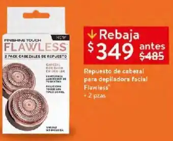 Repuesto de cabezal para depiladora facial Flawless .2 pzas