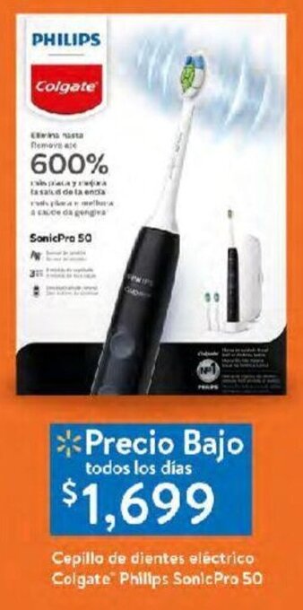 Walmart Cepillo de dientes eléctrico Colgate Philips Sonic Pro 50 oferta