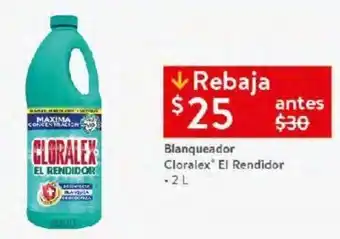 Walmart Blanqueador Cloralex® El Rendidor 2L oferta