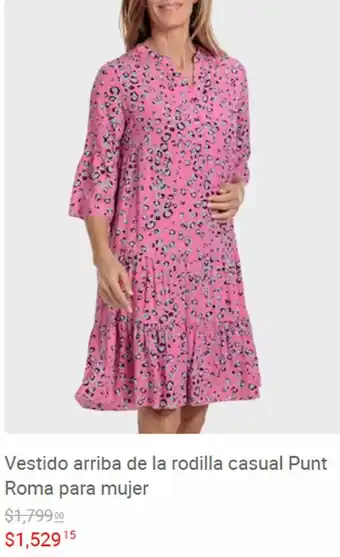 Liverpool Vestido arriba de la rodilla casual Punt Roma para mujer oferta
