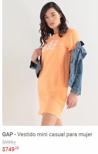 Liverpool GAP - Vestido mini casual para mujer oferta