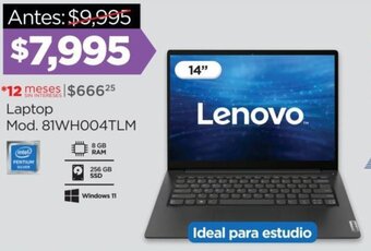 Chedraui Laptop Mod. 81WH004TLM oferta