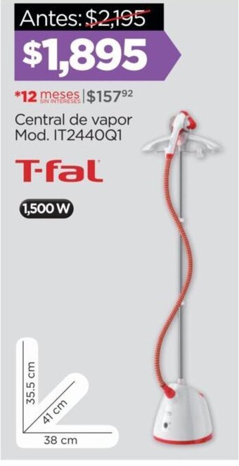 Chedraui T-fal Central de vapor Mod. IT2440Q1 oferta