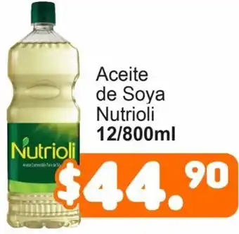 Aceite de Soya Nutrioli 12/800ml