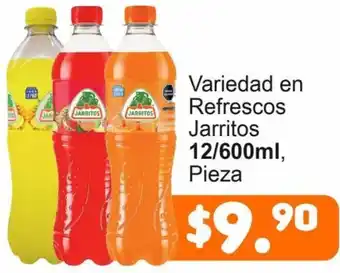 Variedad en Refrescos Jarritos 12/600ml, Pieza