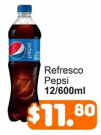 Refresco Pepsi 12/600ml