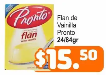 Flan de Vainilla Pronto 24/84gr