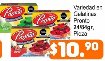 Variedad en Gelatinas Pronto 24/84gr, Pieza