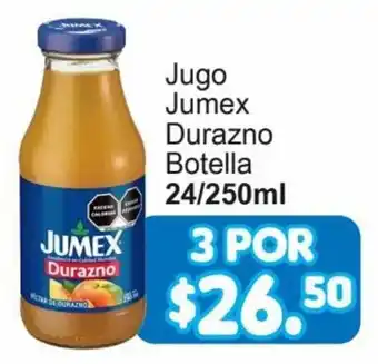 Merza Jugo Jumex Durazno Botella 24/250ml oferta