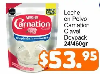 Merza Leche en Polvo Carnation Clavel Doypack 24/460gr oferta