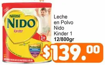 Merza Leche en Polvo Nido Kinder 1 12/800gr oferta