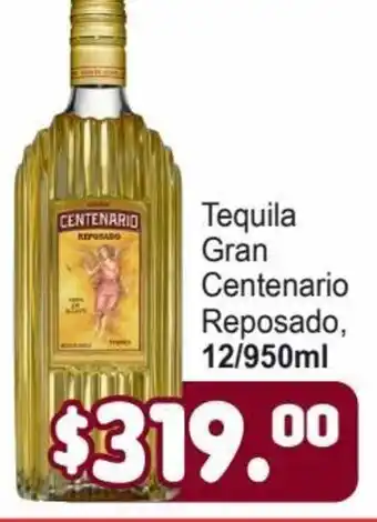 Merza Tequila Gran Centenario Reposado, 12/950ml oferta