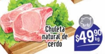 Chuleta natural de cerdo