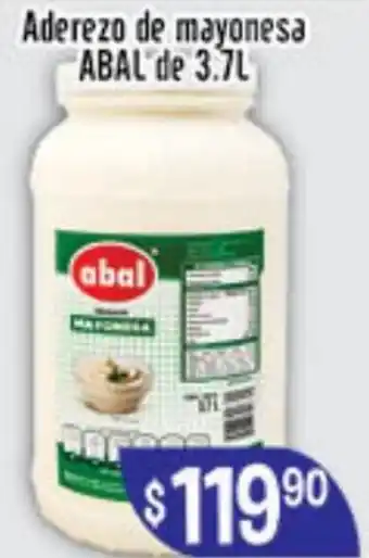 Aderezo de mayonesa ABAL'de 3.7L