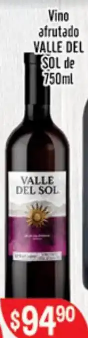 El Florido Vino afrutado VALLE DEL SOL de 750ml oferta