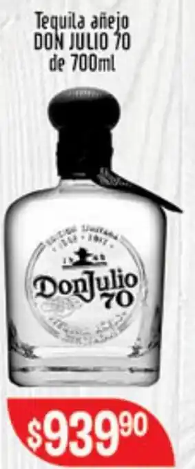 Tequila añejo DON JULIO 20 de 700ml