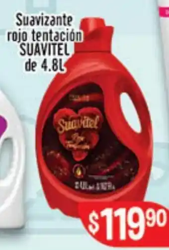 Suavizante rojo tentación SUAVITEL de 4.8L