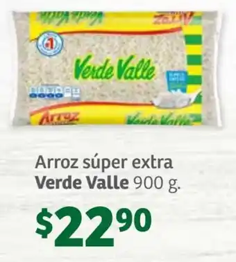 Soriana Súper Arroz súper extra Verde Valle 900 g. oferta